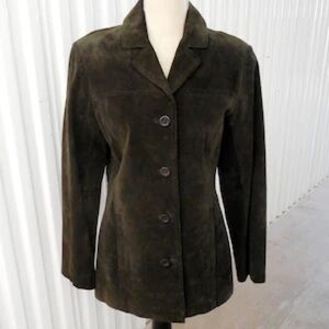 Express Dark Brown Suede Blazer